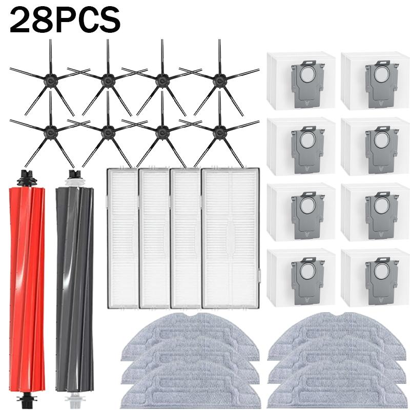 For Roborock S8 S8 Pro Ultra S8+ Robot Vacuum Cleaner Mop Vacuum Bags Accessories Side Brush Filter Replaceable Spare Parts