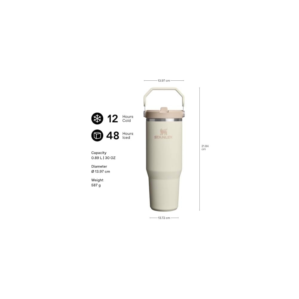 Stanley 1913 Iceflow Flip Straw 20 Vacuum Insulated Tumbler, Purple, Ambra Speckle, 20 oz (0.59 L)