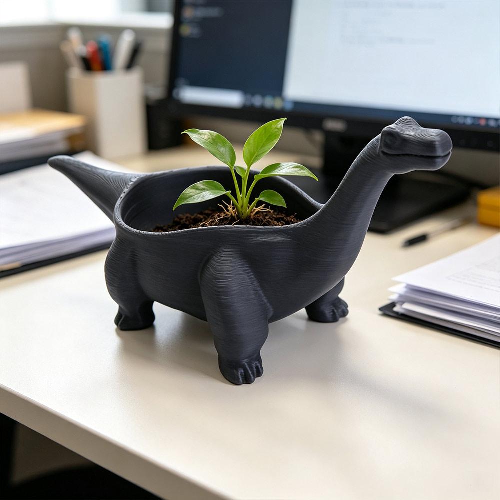 Funny Dinosaur Flowerpot Desktop Decoration Small Storage Animal Figurine Mini Flower Pot Balcony