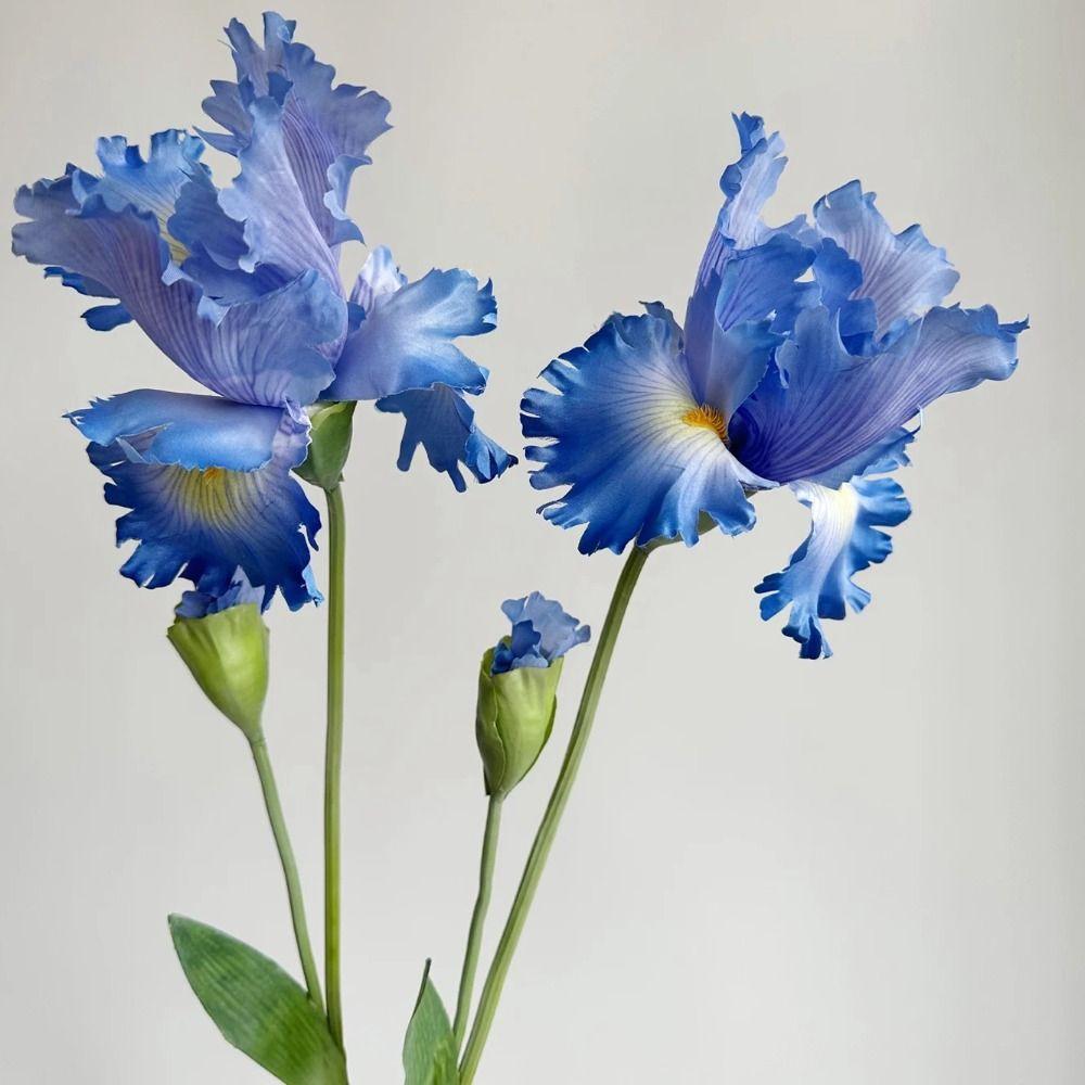 

Like Real Bridal Bouquet Prop Plastic Iris Flower Arrangement Wedding Party