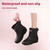 Men's and Women's Rain Boots, Mid-tube Outdoor Motorcycle Tide Waterproof Shoes, Thick-soled Rubber Shoes, Lightweight Overshoes