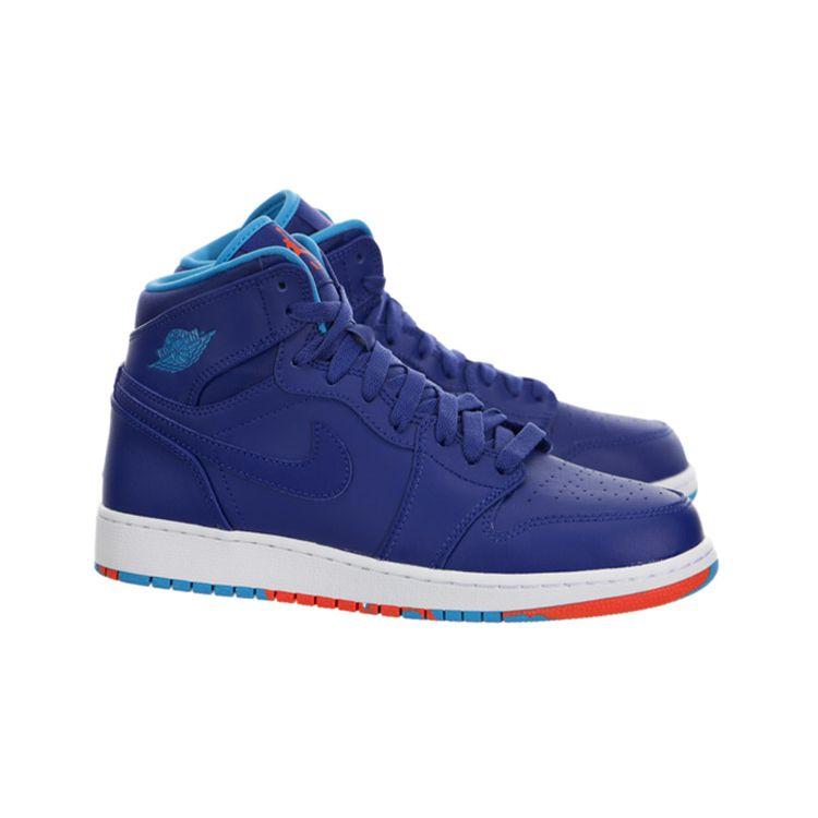 Детские кроссовки Air Jordan 1 Retro High GS Deep Royal Blue Deep-Royal-Blue — фото 2