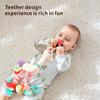 Baby Handheld Toys Bed Bells Cute Soft Giraffe Zebra Animals Handbells Rattles Music Teether Can Bite Baby Grip Training Toys
