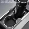 For 2025 Tesla Model 3 Highland Waterproof Non-Slip Coasters Drink Pad Slots Center Console Storage Organizer Car Accessories