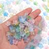 200pcs 11mm Acrylic Flowers Beads Colorful Five Petals Flower Loose Beads For Jewelry Making DIY Necklace Earrings Accessories