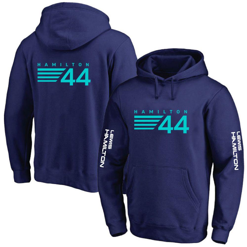 

F1 Driver Lewis Hamilton Digital 44 Men s Solid Color Hoodie Autumn High quality Casual comfortable sweatshirt Fleece Pullover M
