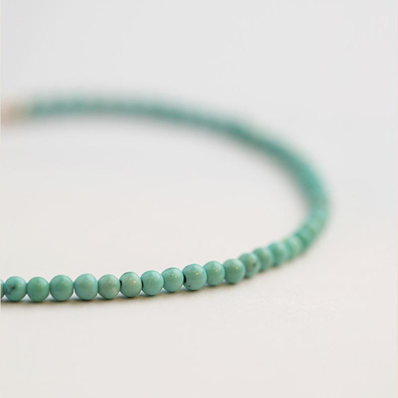 Dainty Tiny Blue Natural Stone Moonstone Beads Bracelet for Women Healing 7 Chakra Delicate Small Stacking Bracelet