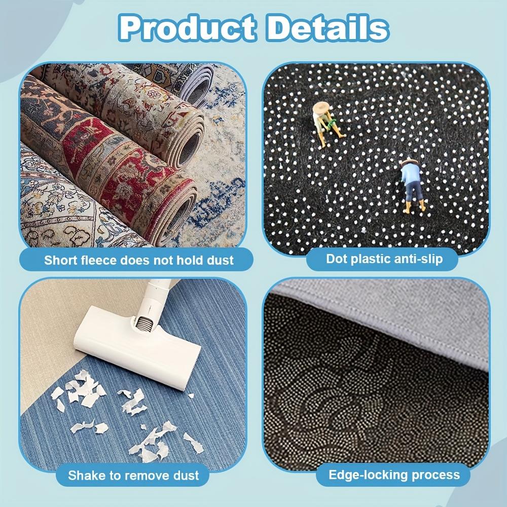 Ocean Wave Elegance Deep Blue Waves Golden Accents Large Area Gradient Velvet Mat Soft Fluffy Non Slip Machine Washable