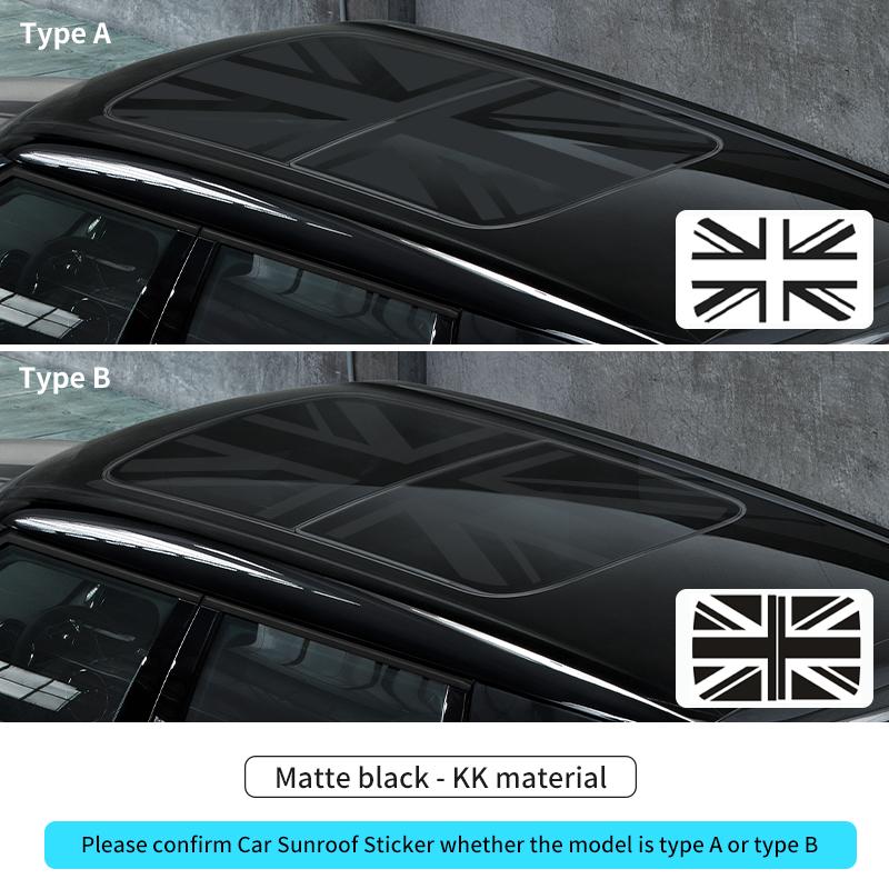BFZ1 Car Sunroof Stickers Roof Window Film Vinyl Sunshade Sticker For MINI Cooper F56 F60 R55 R56 R60 U25 Countryman Auto Decal