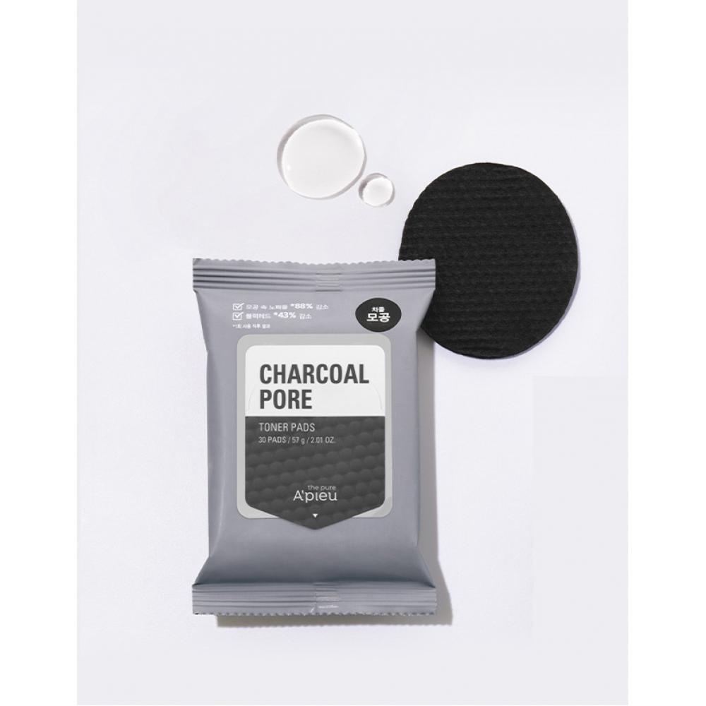 

Affue The Pure Apew The Pure Charcoal Pore Pad 57 г 30 листів