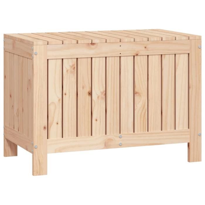 VidaXL Boîte de Rangement de Jardin, Coffre à Outils avec Couvercle, Organisateur de Terrasse Patio Extérieur, Marron Bois 836144