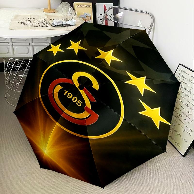 Galatasaray Crest Glory Umbrella Folding umbrella, automatic umbrella 8-Frame for Travel, camping Use Gift for Halloween Christmas