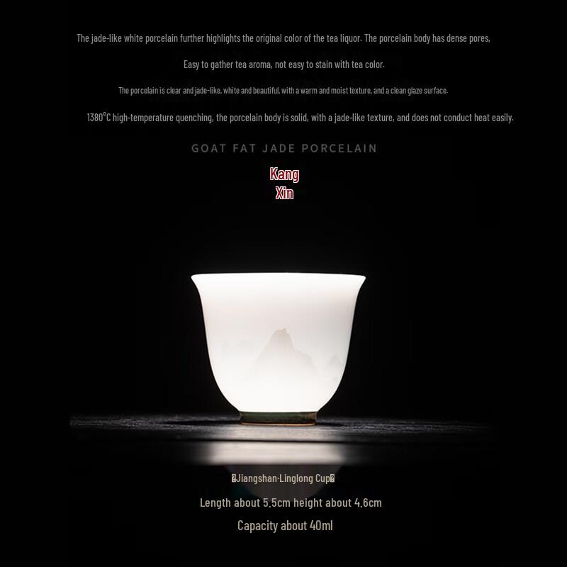 Dehua White Porcelain Kung Fu Tea Cup Pair