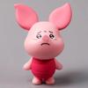 Disney Kawaii Teary Eyed Crying Figure Q Version Figurine Cartoon Keychain Mickey Mary Cat Piglet Mini Ornament Bag Decor Gifts