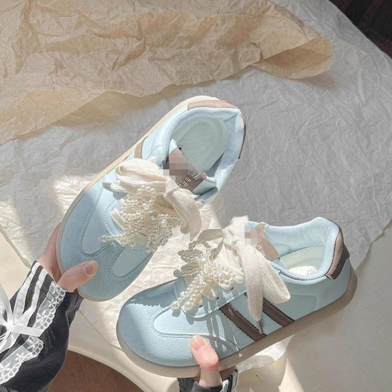 Thick baseplate shoes women's new autumn women's shoes versatile and lightweight retro little white shoes children's tide