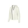 Letter Zipper Hooded Jacket Women Jackets Tofu-White P423W152-0211