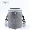 S/M/L Portable Cylindrical Thermal Lunch Cooler Bag Waterproof  Food Bag with Large Capacity Insulated Container for Picnic