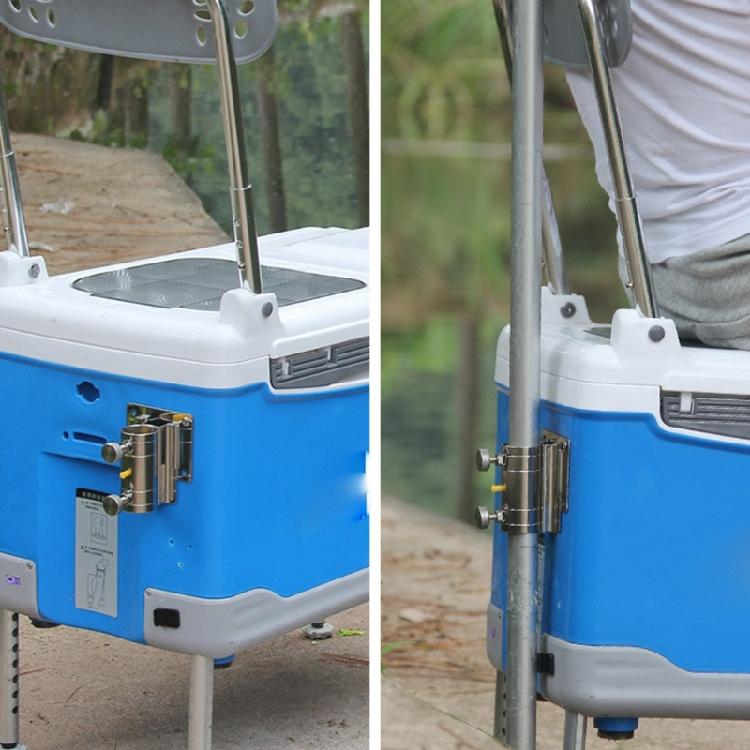 Portable Fishing Box Umbrella Bracket Insert Adjustable Stainless Steel Umbrella Holder for Outdoor Fishing Accessories