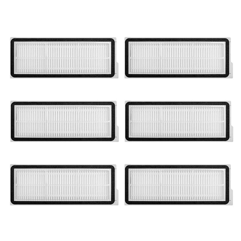 B02C-6PCS Washable Filter Hepa Filter For Roborock Q Revo Maxv / Roborock P10 Pro Robot Vacuum Cleaner Replacement Parts Accesso