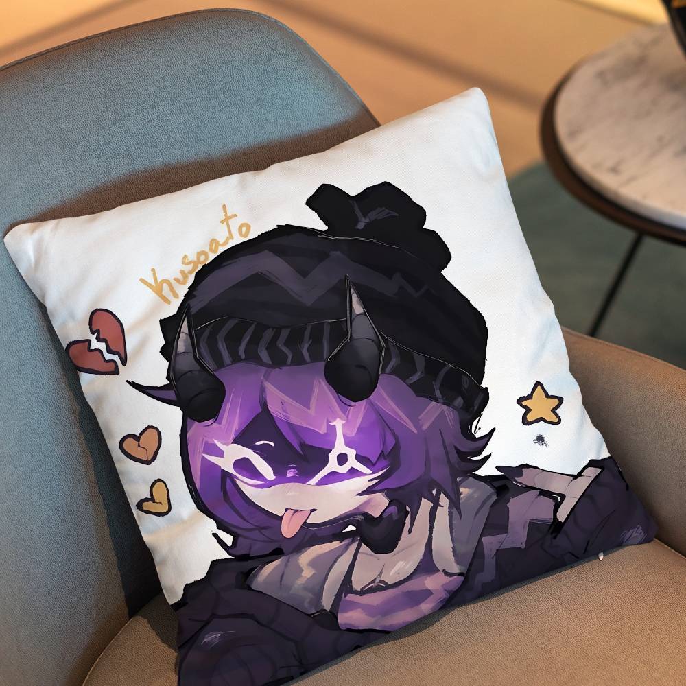 Uzi Doorman Game N Murder Drones Pillow Case Anti-Dustmite Pillowcase Invisible Zipper Silky Short Plush Sofa Cushion Cover