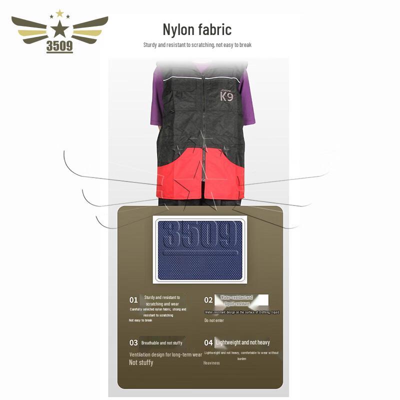 Gilet Professionale da Addestramento per Cani K9