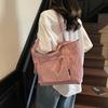 Casual Solid Color Nylon Tote Bag New Large-capacity Commuter Cloth Bag Simple and Lightweight Shoulder Messenger Bag
