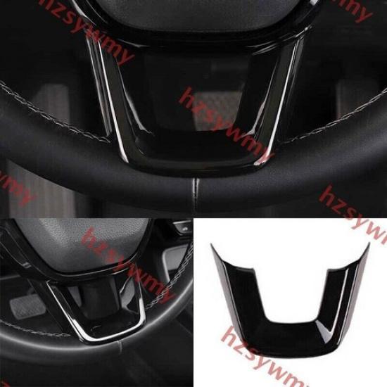 For Honda Civic -2024 ABS Gloss Black Steering Wheel Lip Sheet Cover Trim