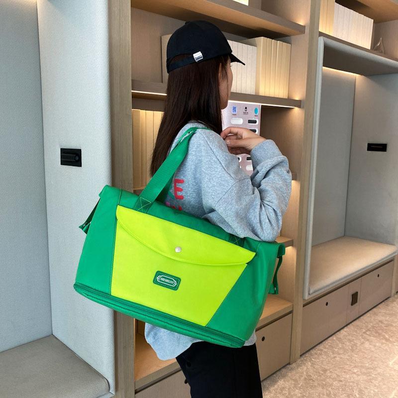 Travel bag Large capacity Portable travel Business trip Luggage storage bag Yoga fitness bag Expansion dry and wet separation