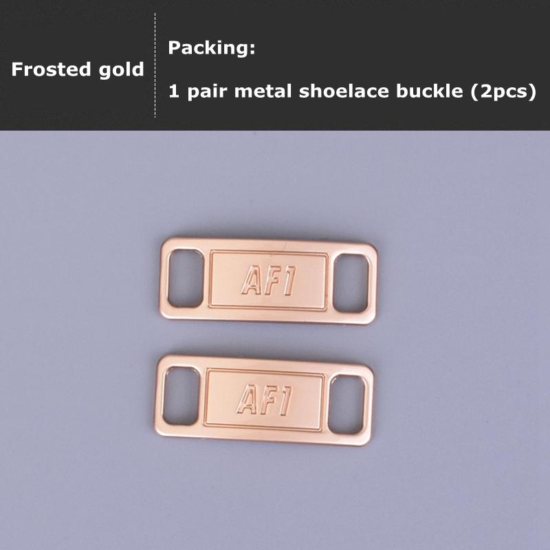 2pcs/pair Metal Shoelace Buckle for AF1 Sneakers DIY Lace Lock Accessories Shoelaces Buckle Kit for Customizable Sneaker Laces