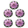 5pcs Realistic Floating Foam Lilies Pad Artificial Water Plant For Pond Pool Fish Tanks Decoration Indoor Outdoor Use