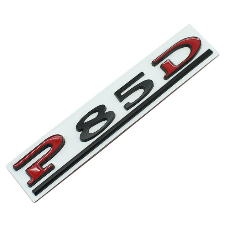 Auto 3D Metall P75D P85D P90D P100D Logo Aufkleber Aufkleber Für Tesla Modell 3 XSY Stamm Buchstaben Emblem Abzeichen Aufkleber