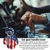Car Gear Shift Cover,Gear Shift Knob Cover,Hooded American Flag Pattern Decorative Shifter Cover -Creative