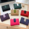 Ultra Thin Two Fold Wallet Short PU Leather Card Holder Simple Coin Pouch Travel