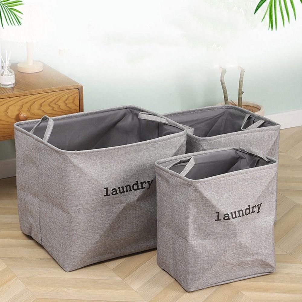 Foldable Dirty Clothes Storage Basket EVA Jute Clothes Storage Basket Toys Organizer  Sundries