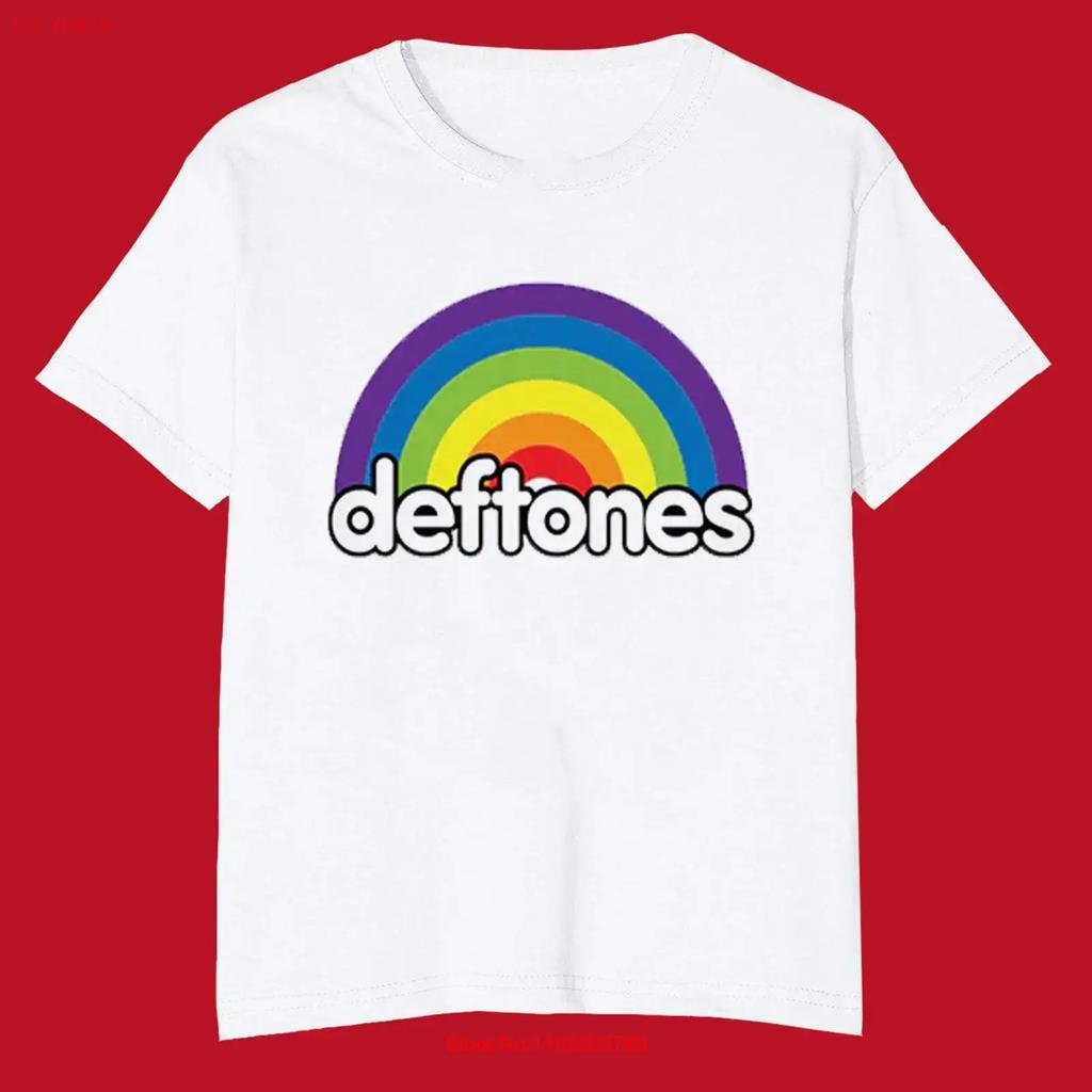 New Deftones Rainbow Logo T Shirt White Size S 5xl Fan Ac2514 Vintage Versatile Breathable Comfortable Fashion Soft