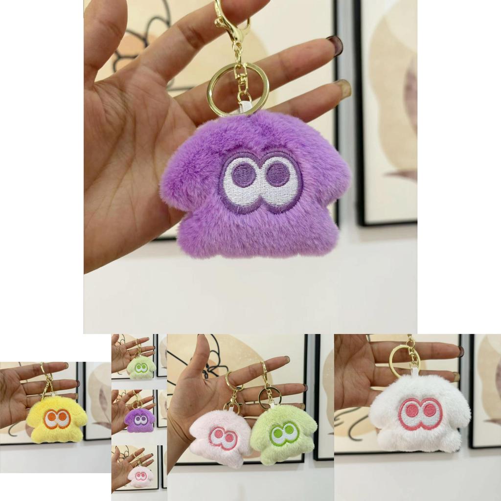 Cute Plush Squid Monster Keychain Adorable Stuffed Animal Bag Charm 8cm
