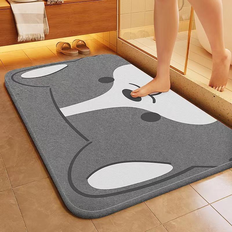 Diatom Mud Quick-Dry Anti-Slip Bathroom Door Mat 40x60 cm Standard