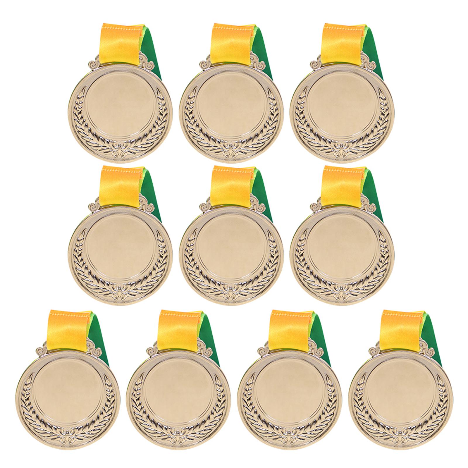 6.5cm Winner Award Medal with Neck Ribbon Competition Award Medal Round School Sports Meet Awards for Kids School Sports Meeting