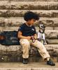 AVIREX KID'S S/S FATIGUE T-SHIRT M 120 navy 783-2934953