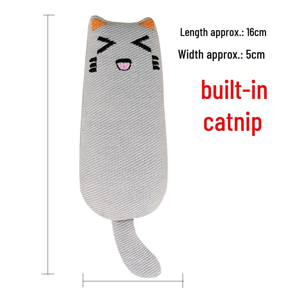 Mint Cat Toy - Cute, Wear-Resistant Teething Plaything in Pure Cotton