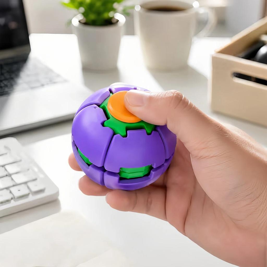 3D Printed Rotating Stress-Relief Gyro Ball, Portable Handheld Spinner Toy, Helps Relieve Anxiety And Improve Focus, Birthday Gift