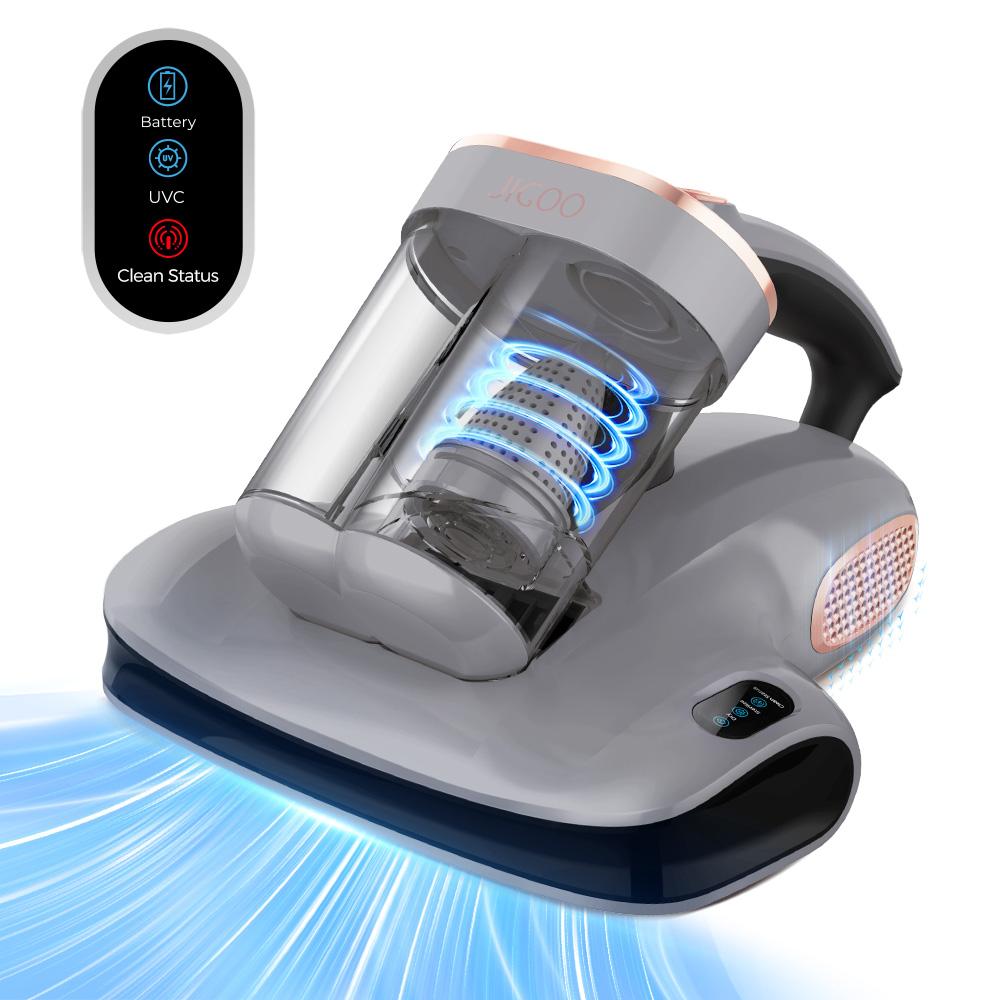 Aspirapolvere per materassi JIGOO S100 senza fili, intelligente, a doppia tazza