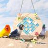 Bird Hammock Hanging Toy Ice Pad Wooden Exercise,Summer,Parakeet Bed Nest,Parrot Perch Stand