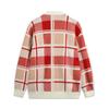 Li Ning Rijin Doujin Collection Knitwear Unisex White Plaid AMBV029-8