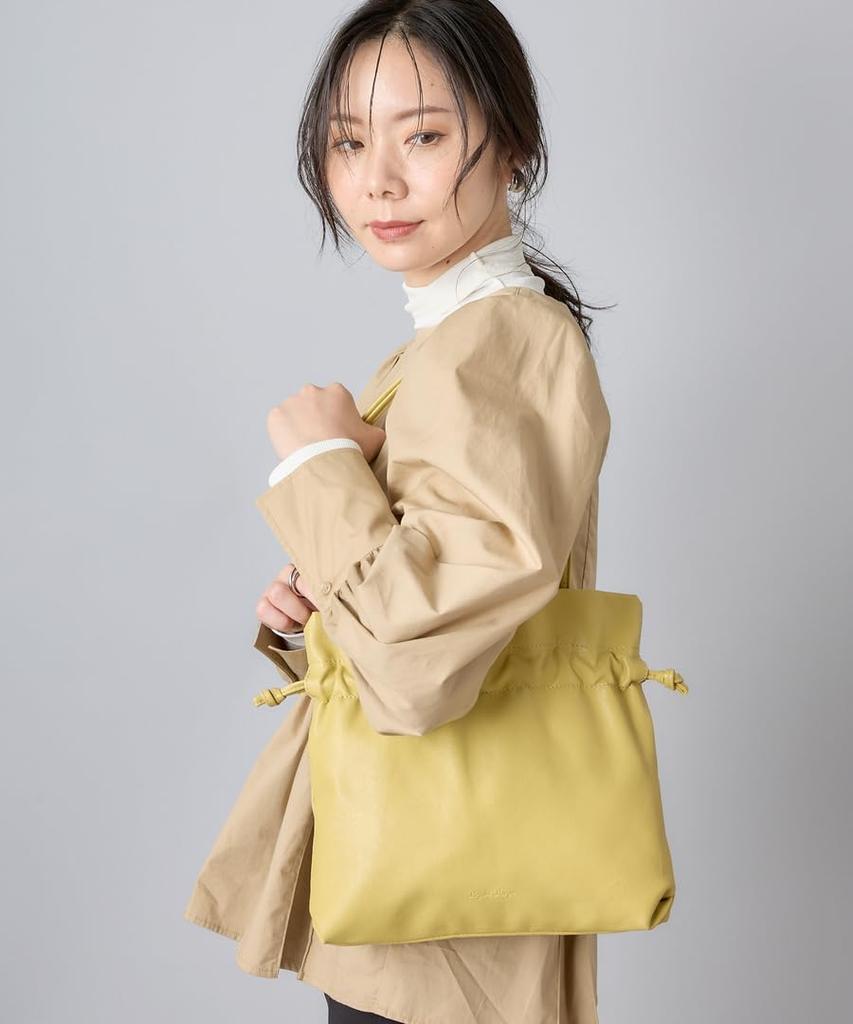 Mini geantă cu șnur lavabilă Gyugyutto IV [Legat Largo], Tote, pentru femei