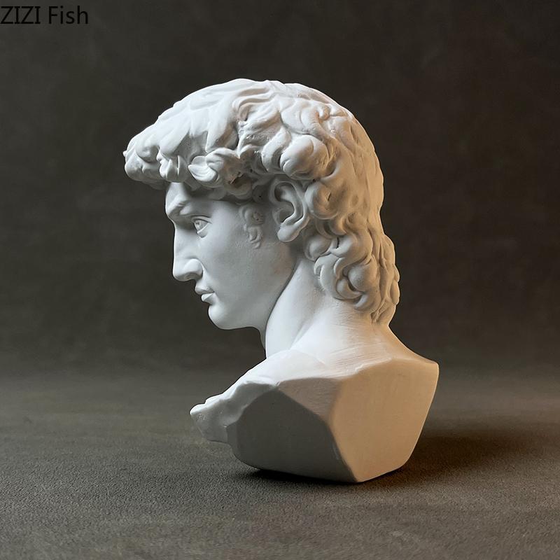 David Gipsstatue Schreibtischdekoration Kreative Figuren Ornamente Skizzenübung Malen Lehrmittel Charaktere Skulptur