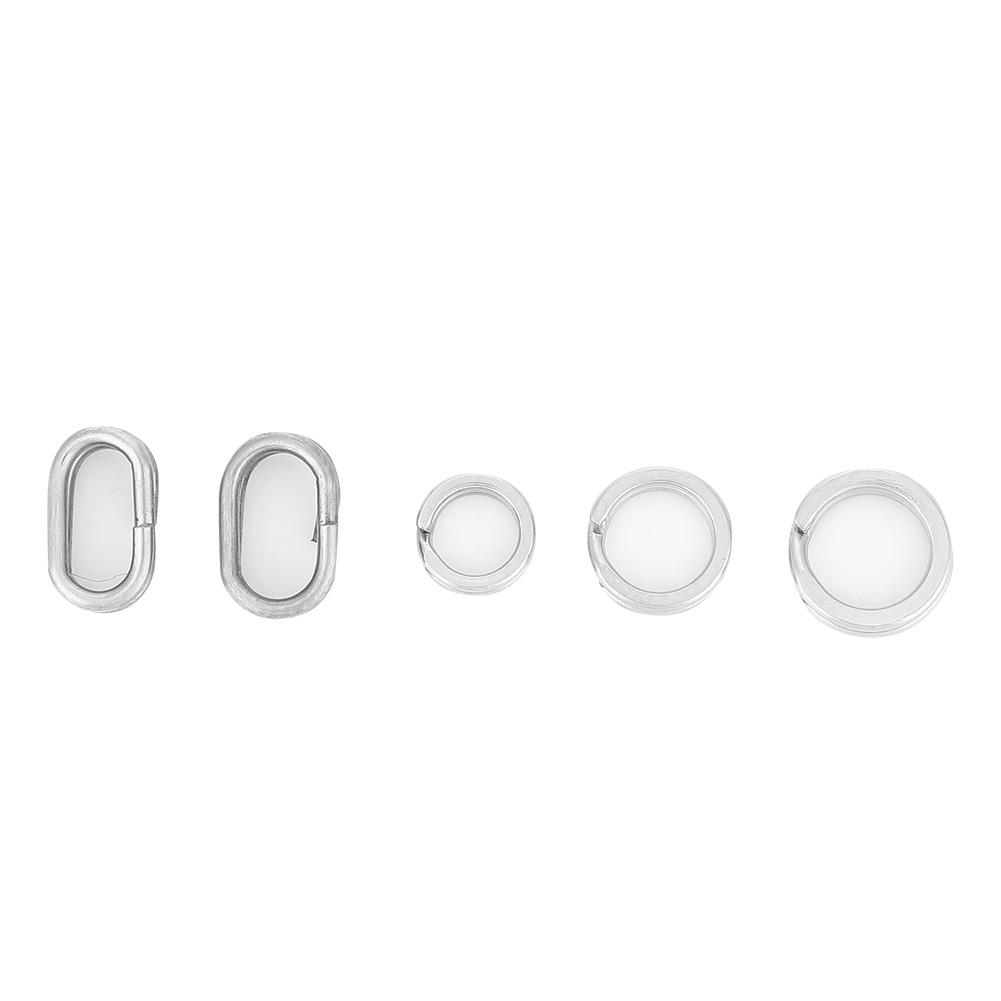 200pcs Stainless Steel Double Split Ring Connector Fishing Tackle Accessories