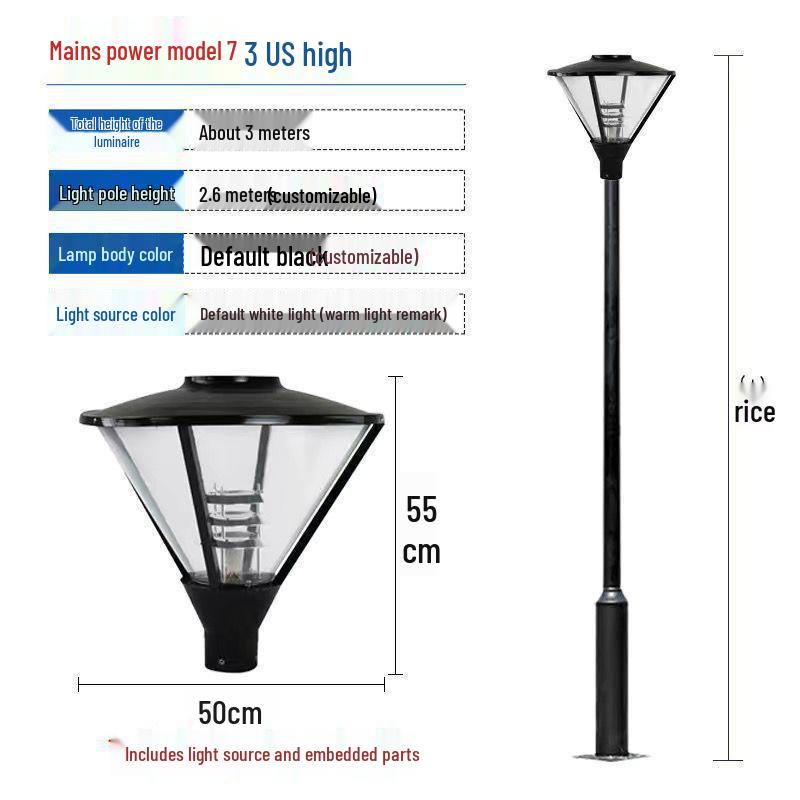 Waterproof Solar LED Landscape Light for Courtyard, Park, and Villa