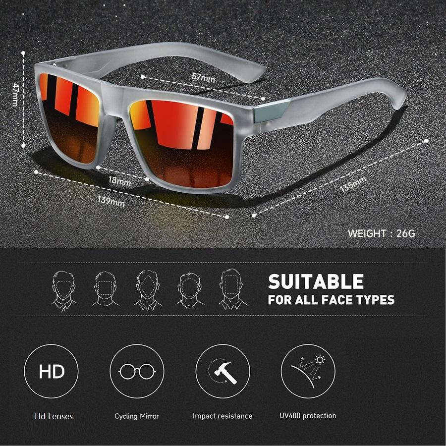 3 PCS Fashion Vintage Square Sunglasses Men Fishing Driving Man Luxury Brand Designer Sun Glasses Anti-Glare Retro Eyewear UV400
