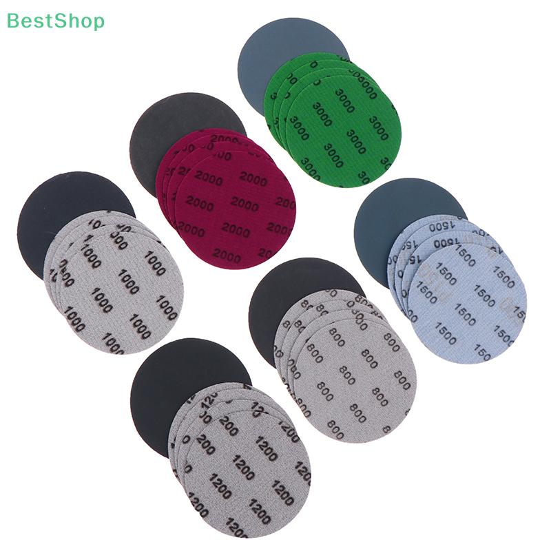 30Pcs Of 3''75MM Silicone Carbide Backed Sandpaper Discs,Sandpaper Grinding Tool(Granularity: 800/1000/1200/1500/2000/3000)